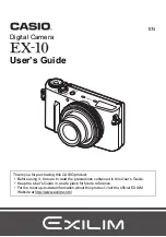 Preview for 1 page of Casio EX-10 User Manual