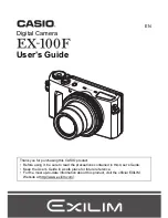 Casio EX-100F User Manual preview