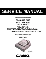 Casio EX-292 Service Manual preview