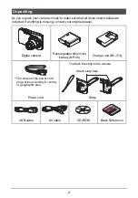 Preview for 2 page of Casio EX-FC150 - EXILIM Digital Camera User Manual