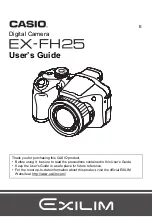 Casio EX-FH25BK User Manual preview