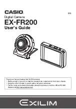 Casio EX-FR200 User Manual preview
