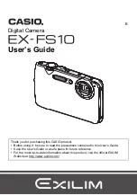 Casio EX-FS10BE User Manual preview