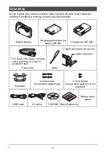 Preview for 2 page of Casio EX-G1 - Exilim 12.1 MP Endurance Digital Camera User Manual