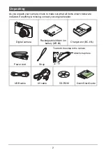 Preview for 2 page of Casio EX-H5BK User Manual