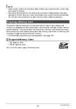 Preview for 20 page of Casio EX-H5BK User Manual