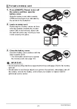 Preview for 21 page of Casio EX-H5BK User Manual