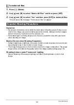 Preview for 30 page of Casio EX-H5BK User Manual