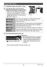 Preview for 36 page of Casio EX-H5BK User Manual