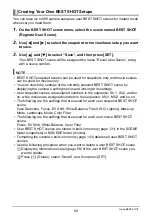 Preview for 60 page of Casio EX-H5BK User Manual