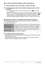 Preview for 72 page of Casio EX-H5BK User Manual