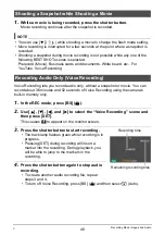 Preview for 48 page of Casio EX-S10BE - EXILIM CARD Digital Camera User Manual