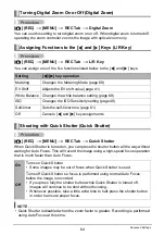 Preview for 64 page of Casio EX-S10BE - EXILIM CARD Digital Camera User Manual