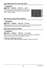 Preview for 65 page of Casio EX-S10BE - EXILIM CARD Digital Camera User Manual