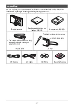 Preview for 2 page of Casio EX S12 - EXILIM CARD Digital Camera User Manual