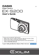 Casio EX-S200BE User Manual preview