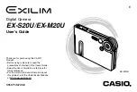 Casio EX-S20U/EX-M20U User Manual preview
