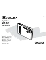 Preview for 3 page of Casio EX-S3 - 5 User Manual