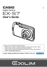 Casio EX-S7 - EXILIM Digital Camera User Manual preview