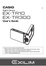 Preview for 1 page of Casio EX-TR10 User Manual