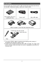 Preview for 2 page of Casio EX-TR10 User Manual