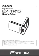 Preview for 1 page of Casio EX-TR35 User Manual