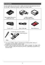 Preview for 2 page of Casio EX-TR35 User Manual