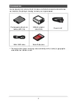 Preview for 2 page of Casio EX-TR550 User Manual