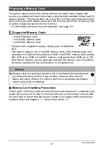 Preview for 27 page of Casio EX-TR80 User Manual