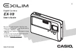 Casio EX-V8 - EXILIM Hi-Zoom Digital Camera User Manual preview