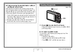 Preview for 17 page of Casio EX-V8 - EXILIM Hi-Zoom Digital Camera User Manual