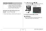 Preview for 73 page of Casio EX-V8 - EXILIM Hi-Zoom Digital Camera User Manual