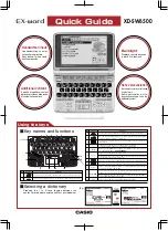 Casio EX-Word XD-SW6500 Quick Setup Manual preview