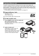 Предварительный просмотр 21 страницы Casio EX-Z1 - EXILIM Digital Camera User Manual