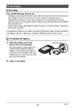 Предварительный просмотр 128 страницы Casio EX-Z1 - EXILIM Digital Camera User Manual