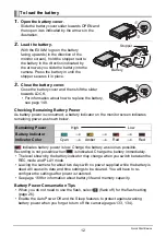 Preview for 12 page of Casio EX-Z100BE - EXILIM ZOOM Digital Camera User Manual