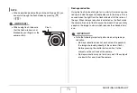 Preview for 73 page of Casio EX-Z1050BE - EXILIM ZOOM Digital Camera User Manual