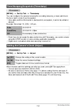 Preview for 112 page of Casio EX-Z115 - EXILIM Digital Camera User Manual