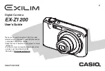 Casio EX-Z1200 - EXILIM ZOOM Digital Camera User Manual preview