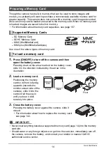 Preview for 14 page of Casio EX-Z21 - EXILIM Digital Camera User Manual