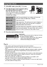 Preview for 26 page of Casio EX-Z21 - EXILIM Digital Camera User Manual