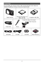 Preview for 2 page of Casio EX-Z22 - EXILIM Digital Camera User Manual