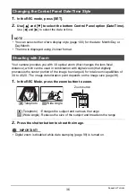 Preview for 36 page of Casio EX-Z22 - EXILIM Digital Camera User Manual