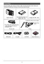 Preview for 2 page of Casio EX-Z2200 - EXILIM Digital Camera User Manual