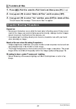 Preview for 29 page of Casio EX-Z2200 - EXILIM Digital Camera User Manual