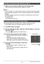 Preview for 52 page of Casio EX-Z2200 - EXILIM Digital Camera User Manual