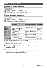 Preview for 63 page of Casio EX-Z2200 - EXILIM Digital Camera User Manual