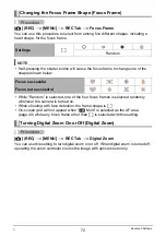 Preview for 72 page of Casio EX-Z2200 - EXILIM Digital Camera User Manual