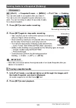 Preview for 105 page of Casio EX-Z2200 - EXILIM Digital Camera User Manual