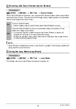 Preview for 76 page of Casio EX-Z270 - EXILIM Digital Camera User Manual